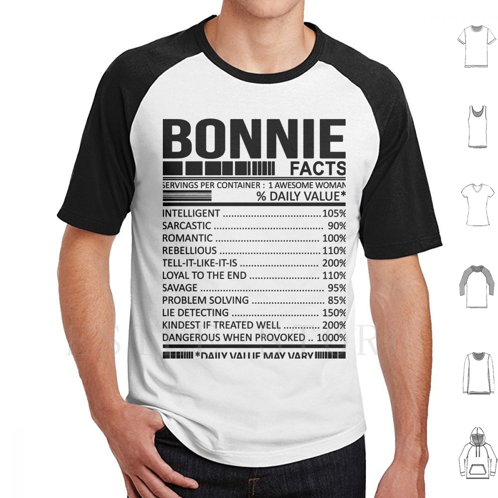 Nutrition & Fitness Coaching Fulham - Bonnie Nutrition Facts T Shirt Männer