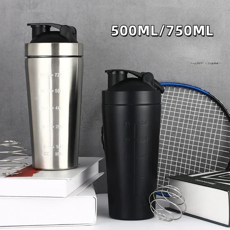 Nutrition In Fitness - Edelstahl Protein Shaker Becher Tragbarer Fitness-Sportbecher