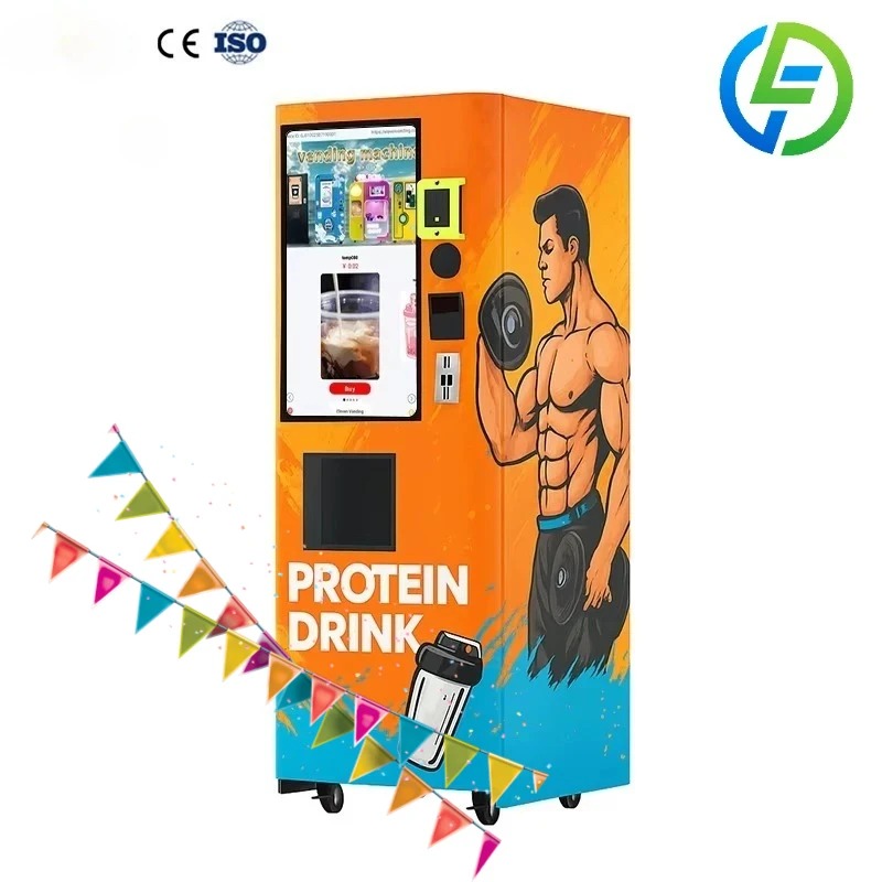 Nutrition In Fitness - Maßgeschneiderter automatischer Protein-Shake-Verkaufsautomat, intelligenter Touchscreen, Selbstbedienungs-Fitness-Ernährungsspender