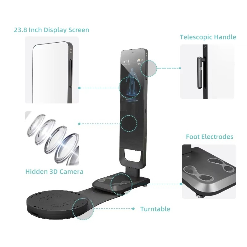 Nutrition In Fitness - Smart Fitness Mirror Body Scanner Ernährungsanalysator