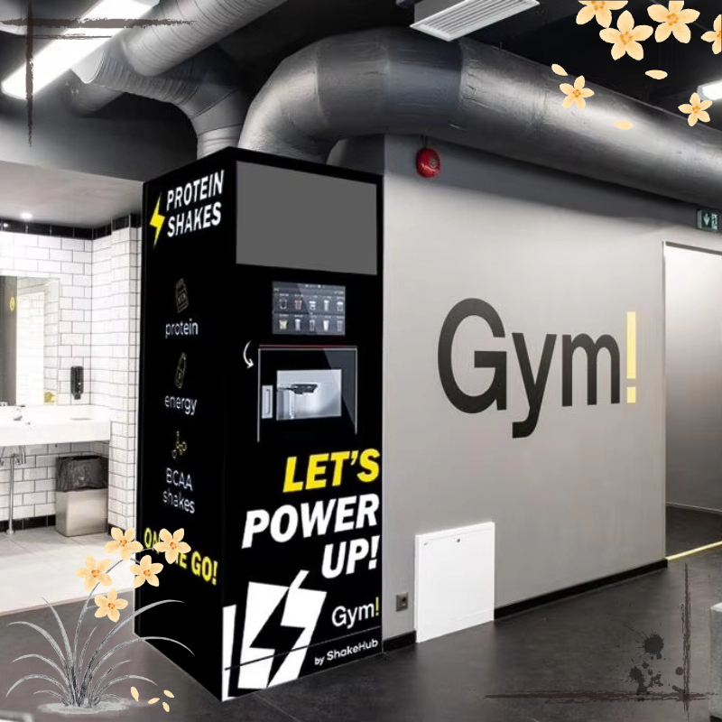 Nutrition In Fitness - Maßgeschneiderter Getränkeautomat für Nahrungsergänzungsmittel Automatischer Protein-Shake-Kiosk