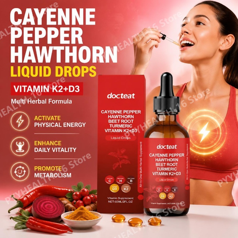 Vitamin D3 K2 Drop - Docteat Vitamin K2+D3 Flüssige Tropfen mit