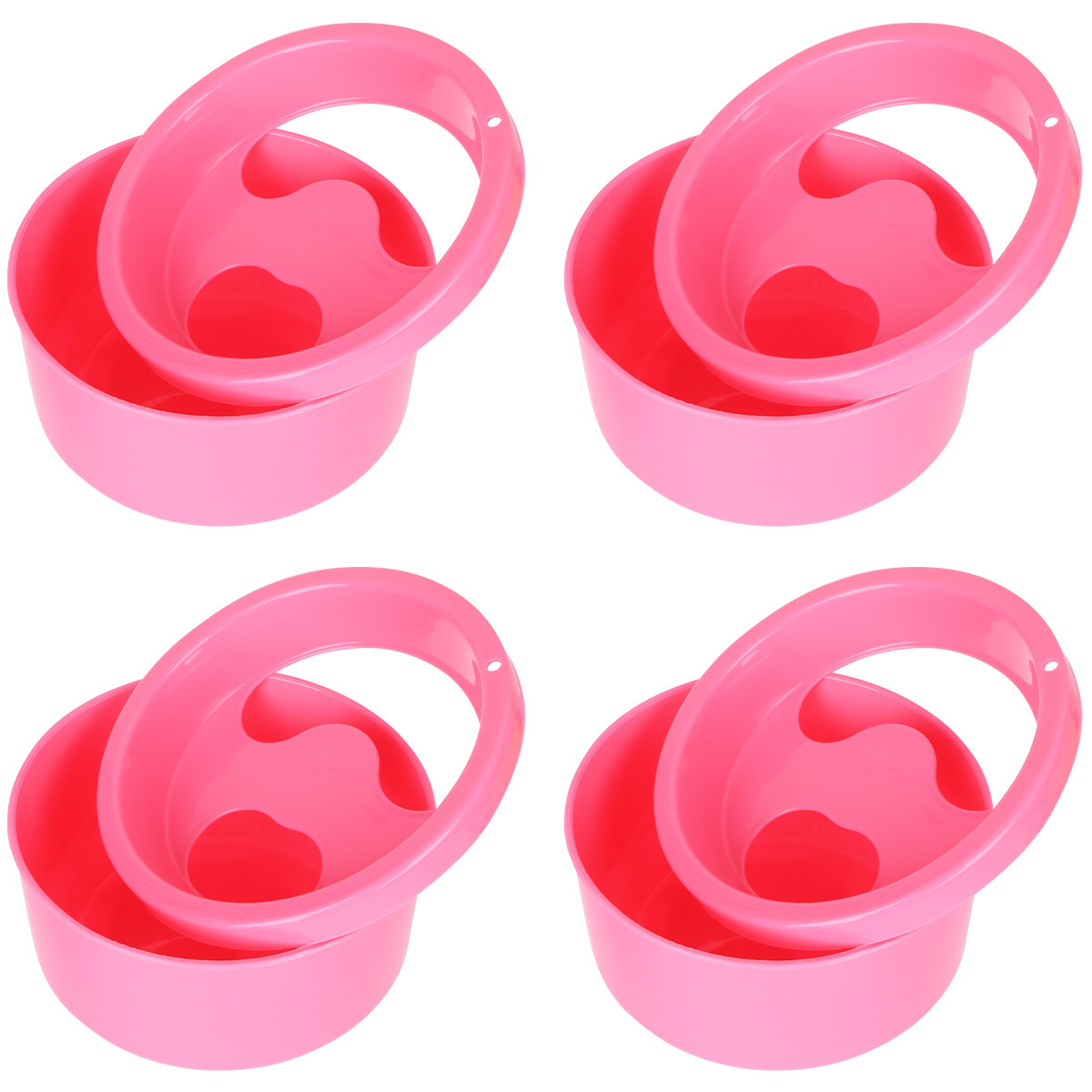 Nutrition & Fitness Coaching Fulham - 4-teiliges Nagel-Einweichschalen-Set, Robuste Maniküre-Schalen für DIY-Maniküre,