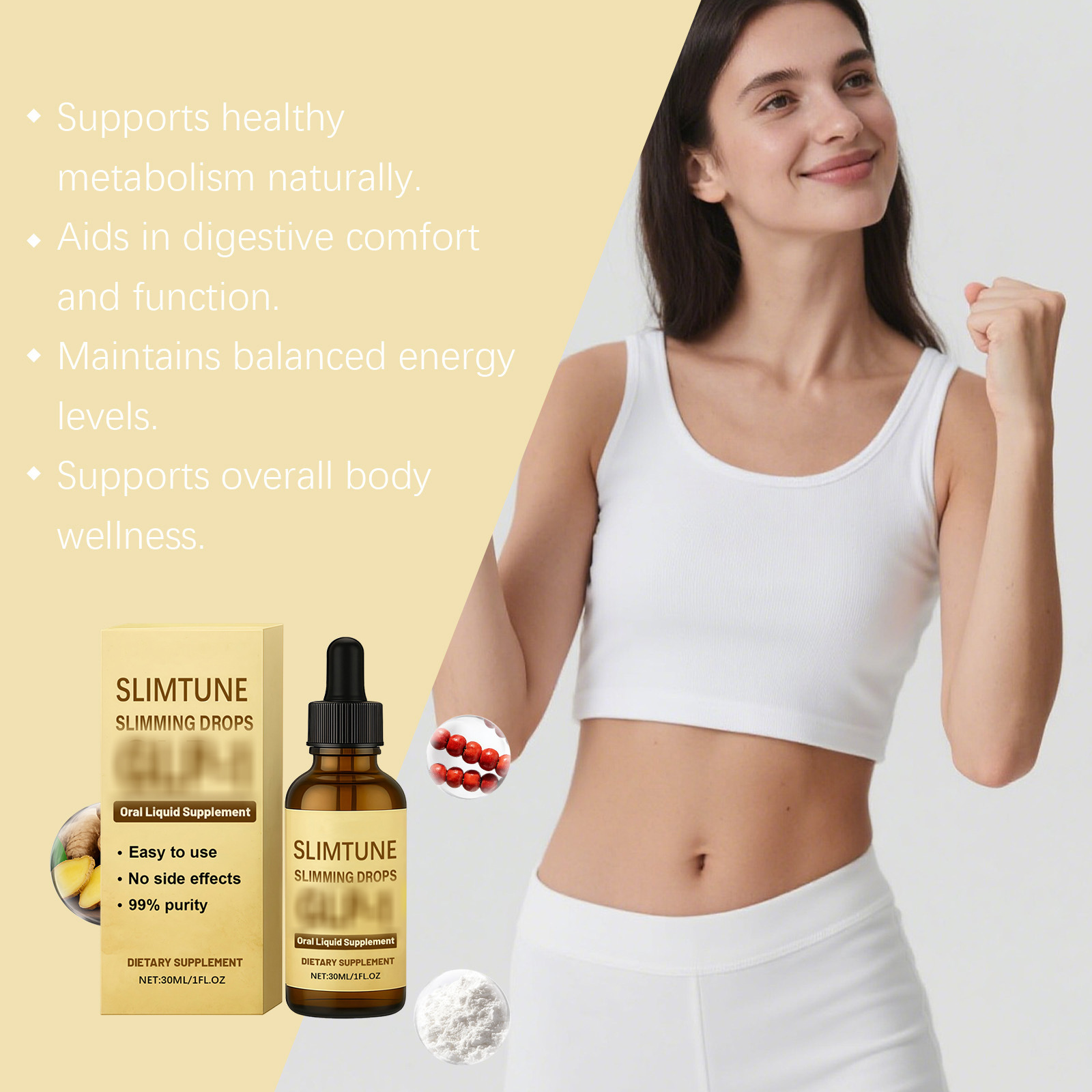 Körpermanagement-Tropfen zur G – Nutrition Fitness Supplements Bewertung und Preis