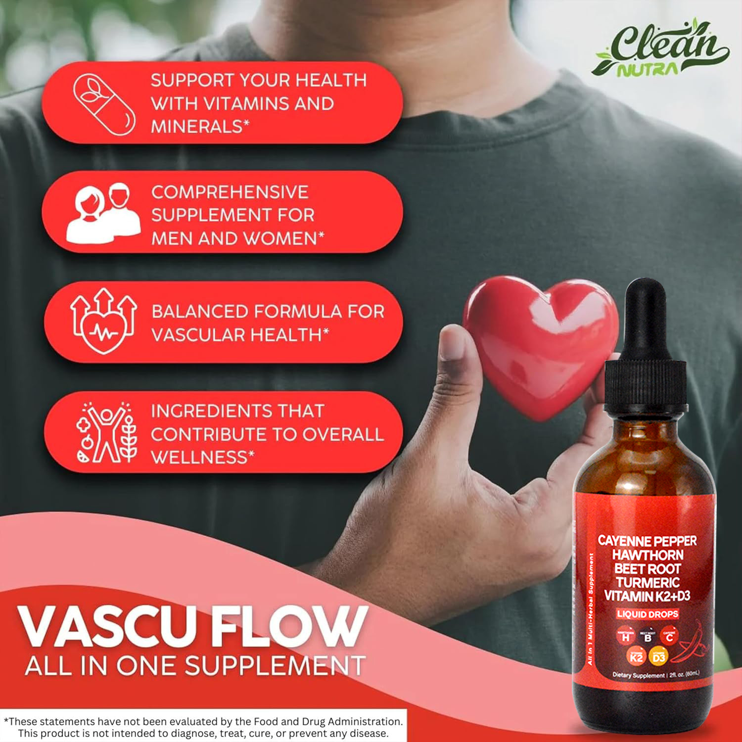 60 ml flüssige Cayenne-Pfeffer – Vitamin D3 K2 Drop Bewertung und Preis