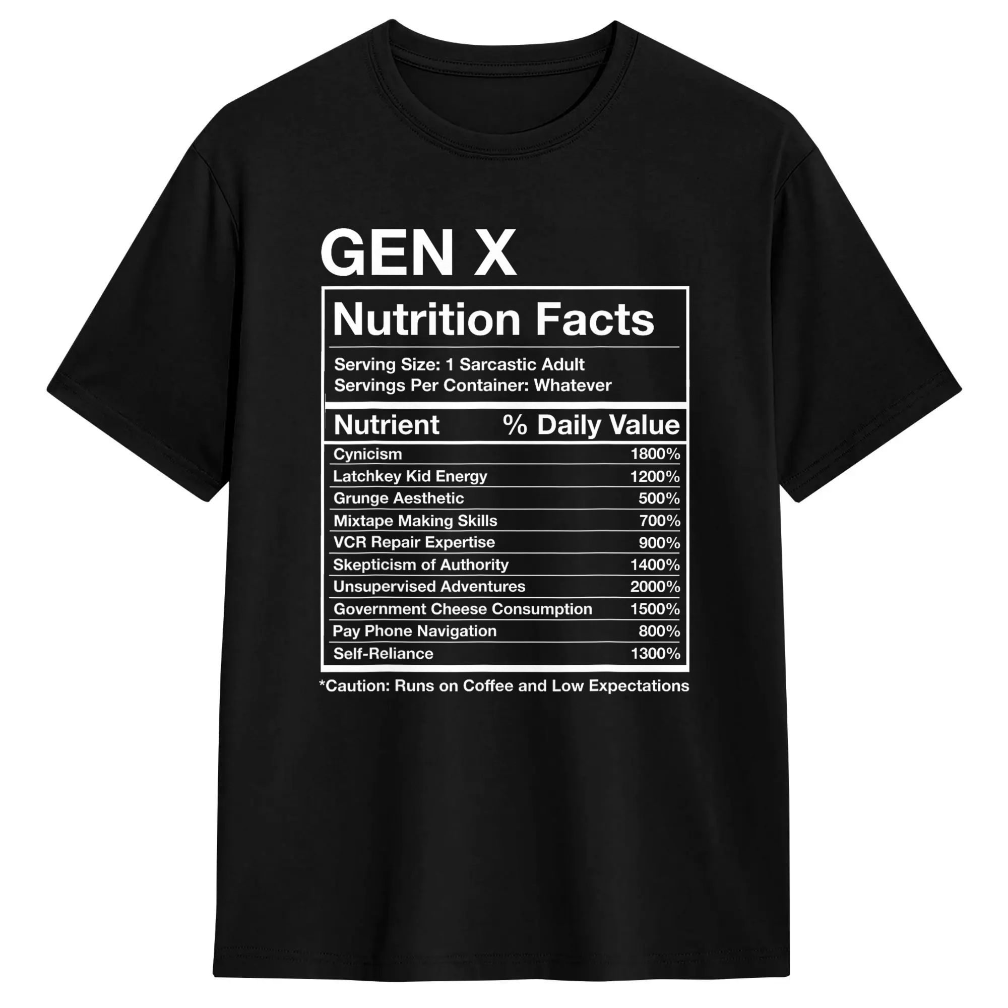 Gen X Nährwertangaben - Lustig – X Nutrition Bewertung und Preis